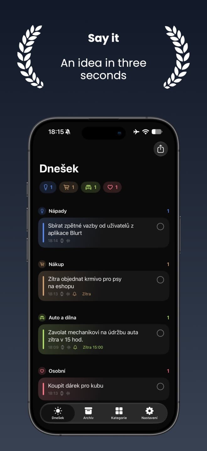 Zvedneš ruku a řekneš to